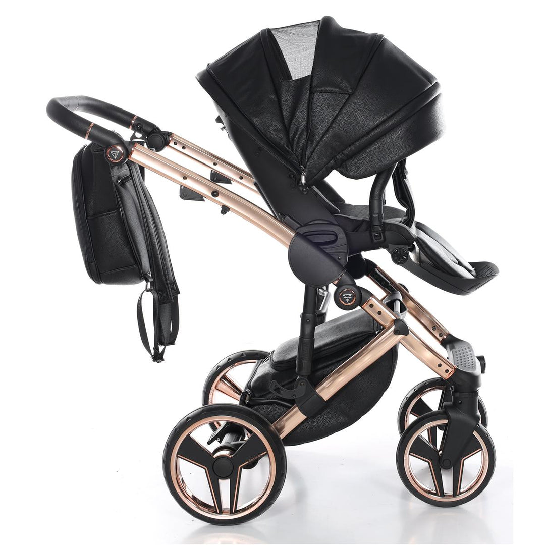 Junama Handcraft 3 in 1 Travel System, Black Rose Gold