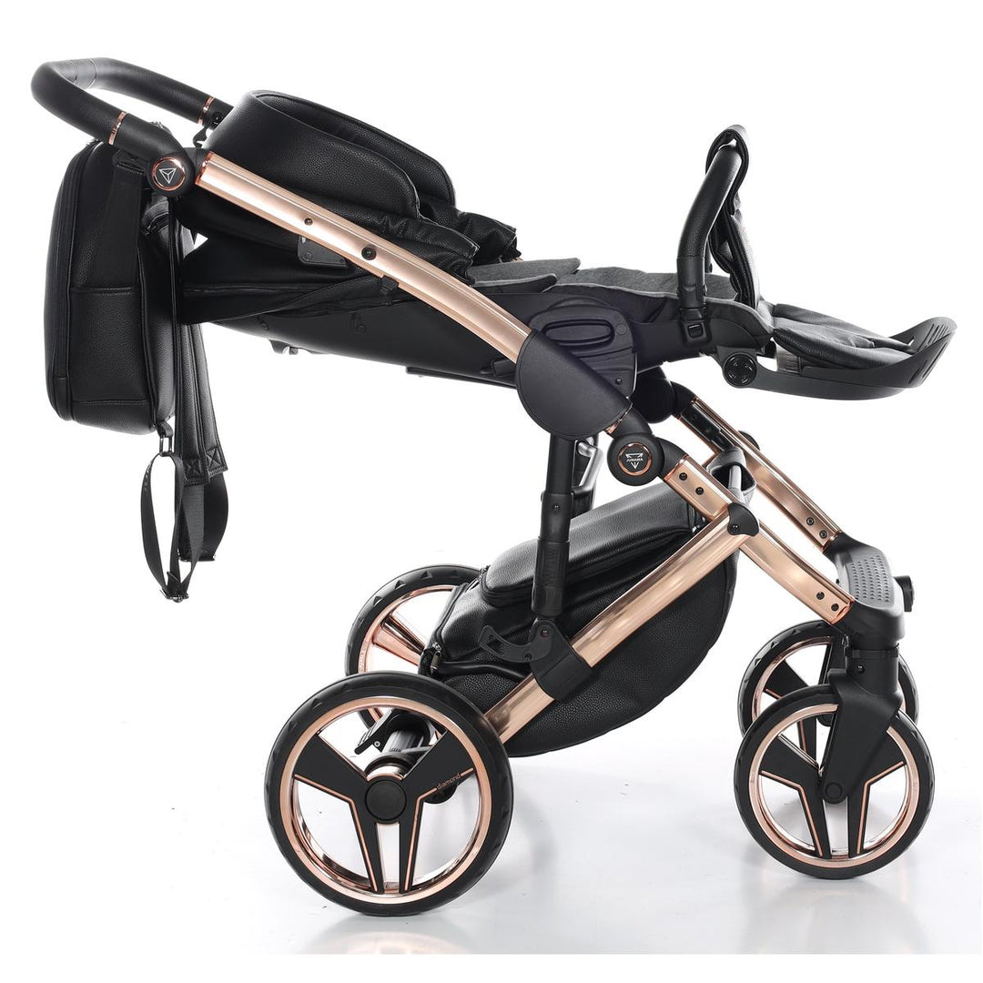 Junama Handcraft 4 in 1 Isofix Travel System, Black Rose Gold