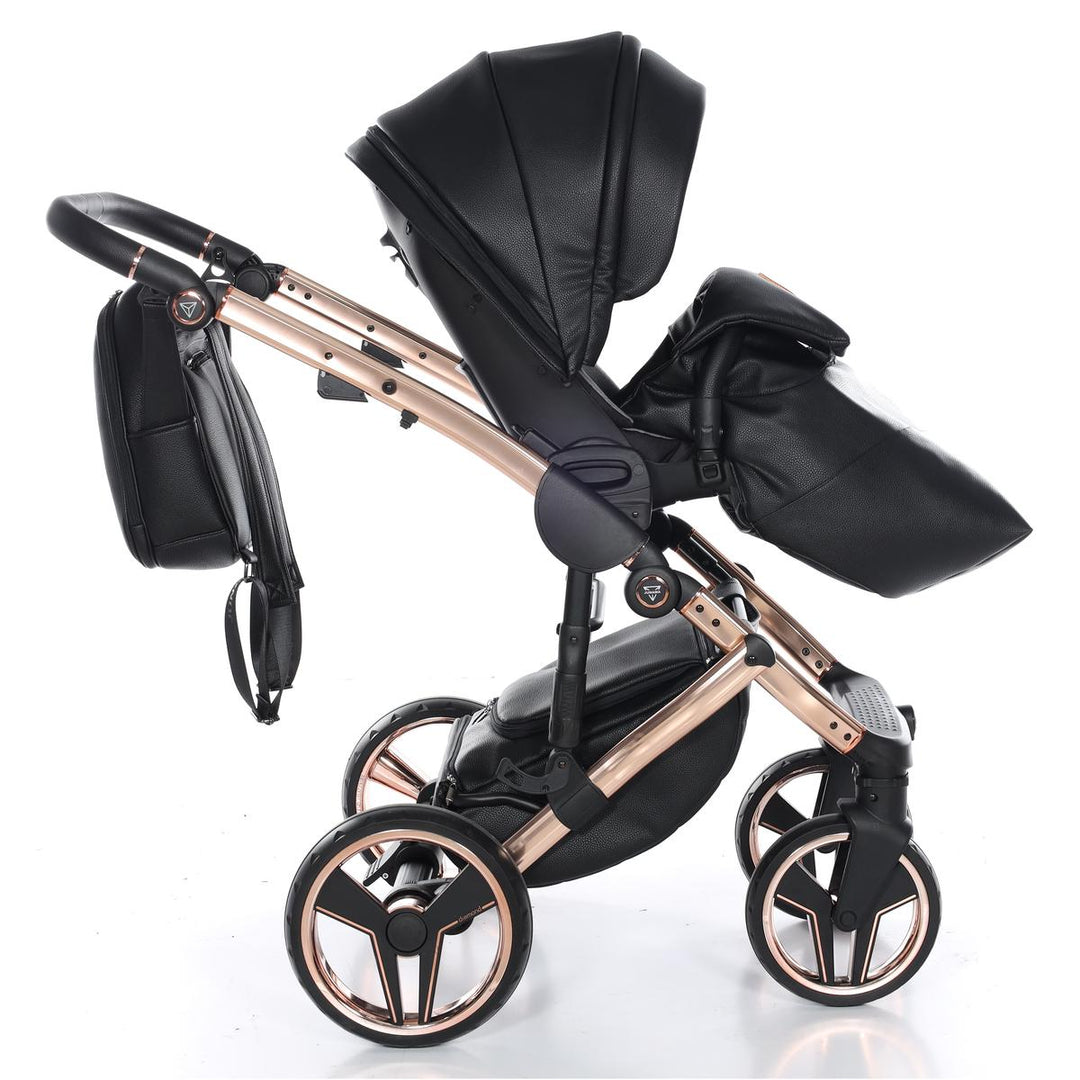 Junama Handcraft 4 in 1 Isofix Travel System, Black Rose Gold
