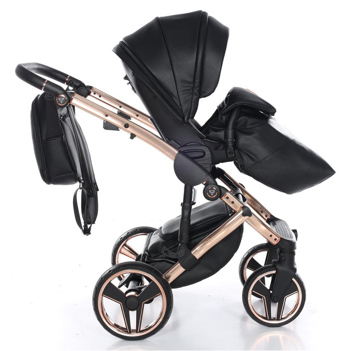 Junama Handcraft 4 in 1 Isofix Travel System, Black Rose Gold