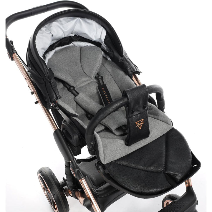 Junama Handcraft 3 in 1 Travel System, Black Rose Gold