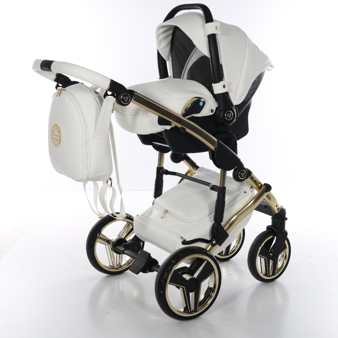 Junama Handcraft 3 in 1 Travel System, White Gold