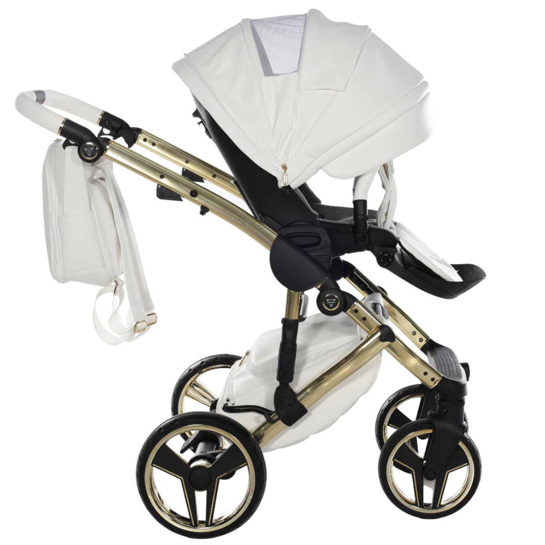 Junama Handcraft 4 in 1 Isofix Travel System, White Gold