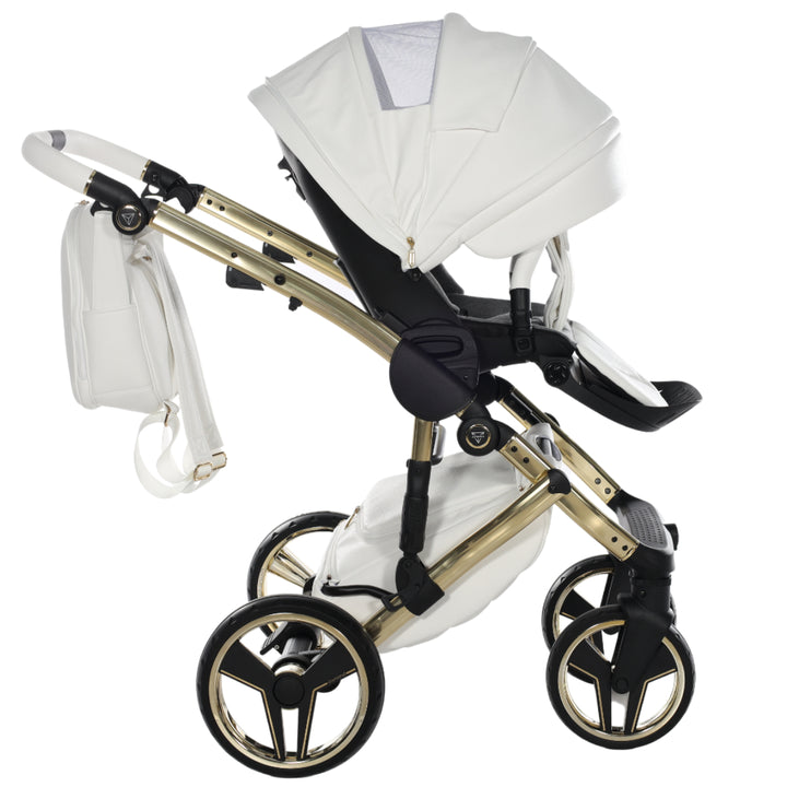Junama Handcraft 4 in 1 Isofix Travel System, White Gold