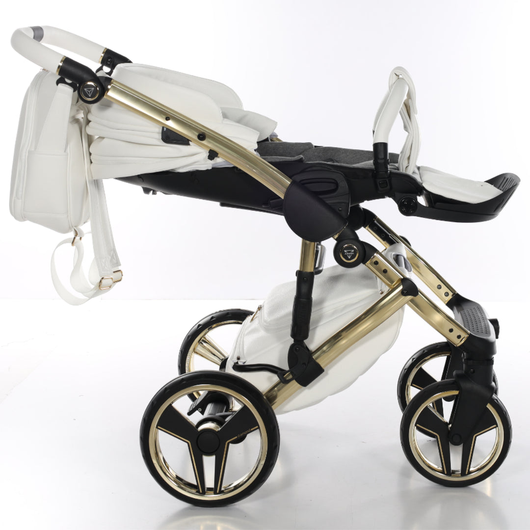 Junama Handcraft 4 in 1 Isofix Travel System, White Gold
