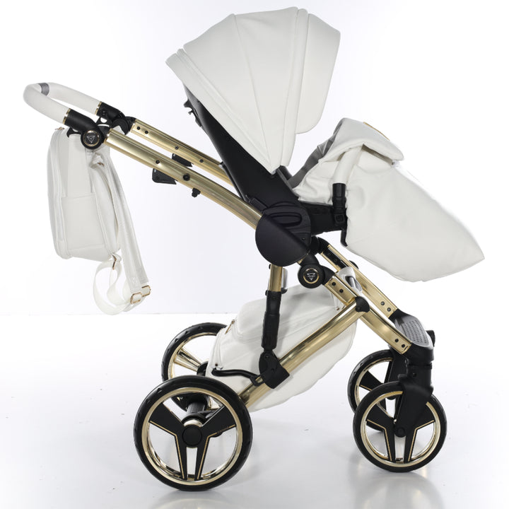 Junama Handcraft 4 in 1 Isofix Travel System, White Gold