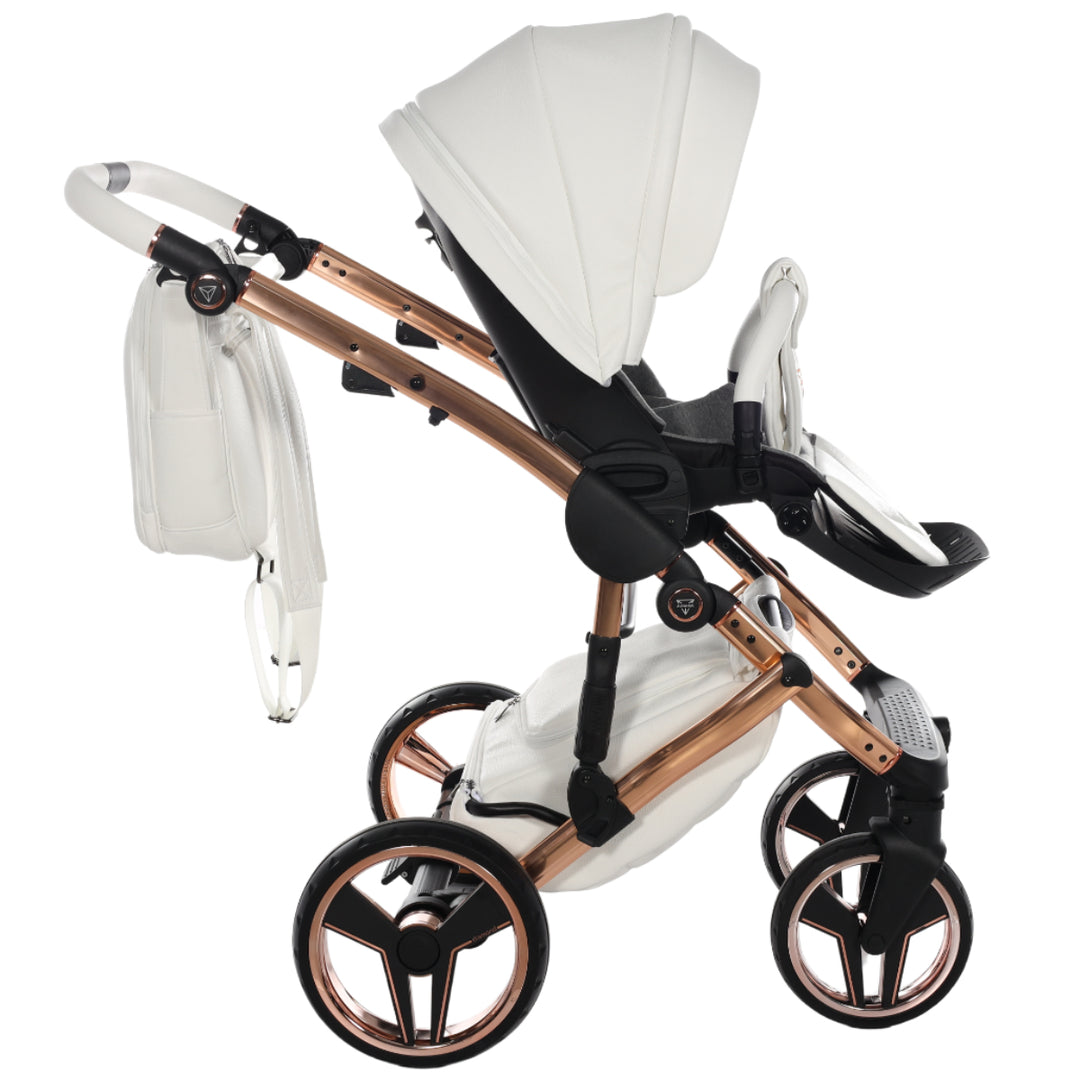 Junama Handcraft 3 in 1 Travel System, White Rose Gold