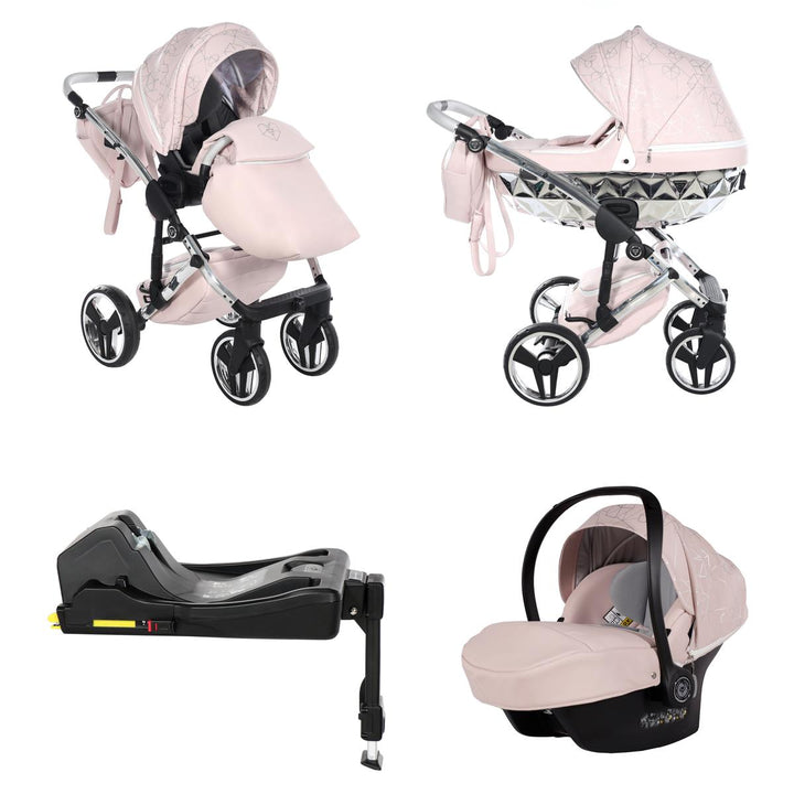Junama Heart 4 in 1 Isofix Travel System, Pink