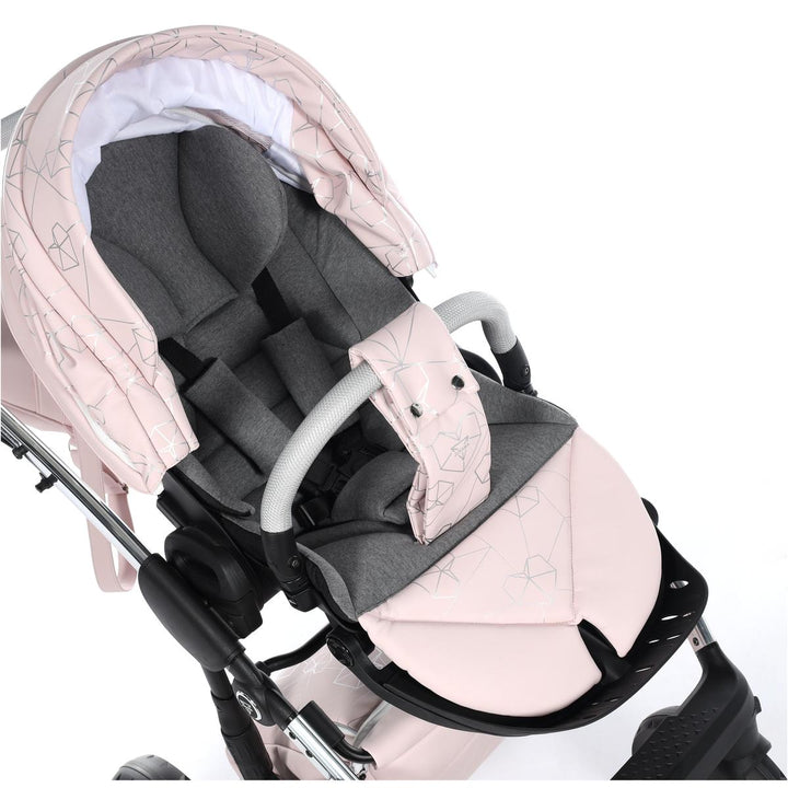 Junama Heart 2 in 1 Pram & Pushchair, Pink