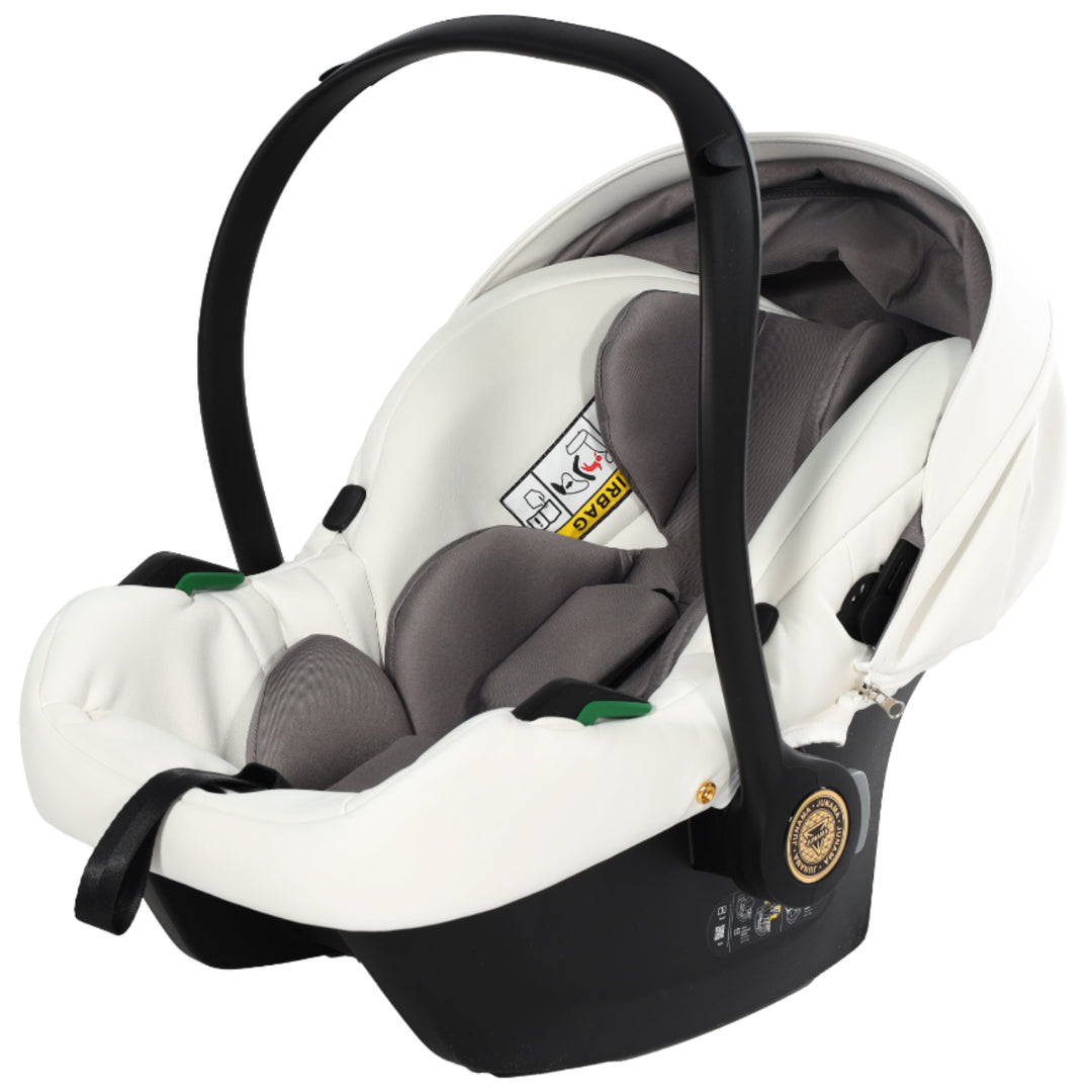 Junama Fluo Individual 4 in 1 Isofix Travel System, White Gold