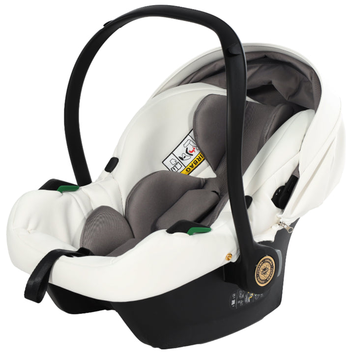 Junama Fluo Individual 4 in 1 Isofix Travel System, White Gold