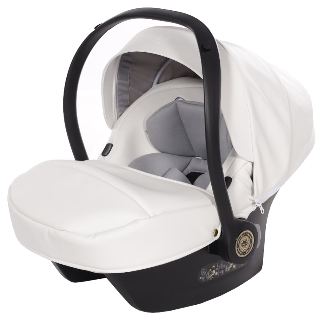 Junama Fluo Individual 4 in 1 Isofix Travel System, White Gold