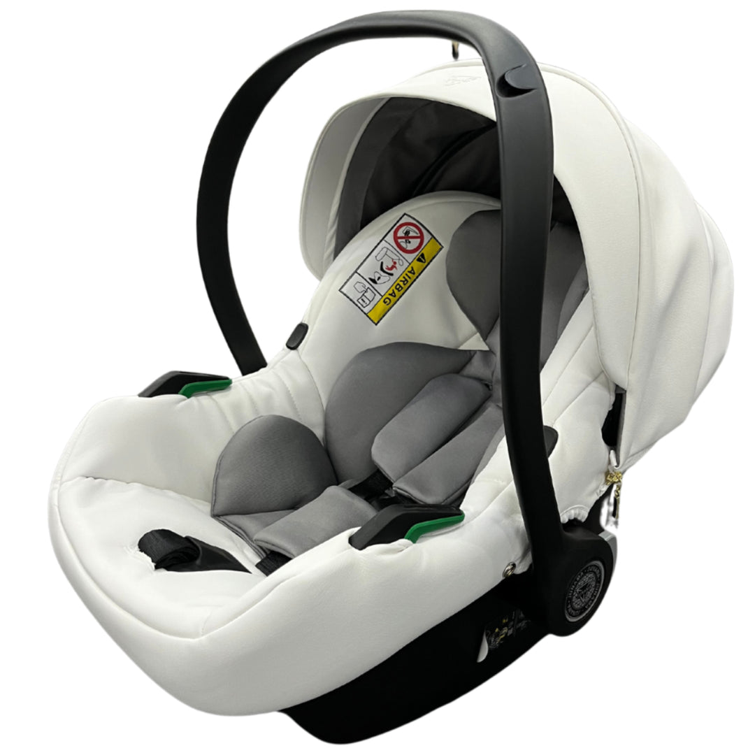 Junama Fluo Individual 4 in 1 Isofix Travel System, White Silver