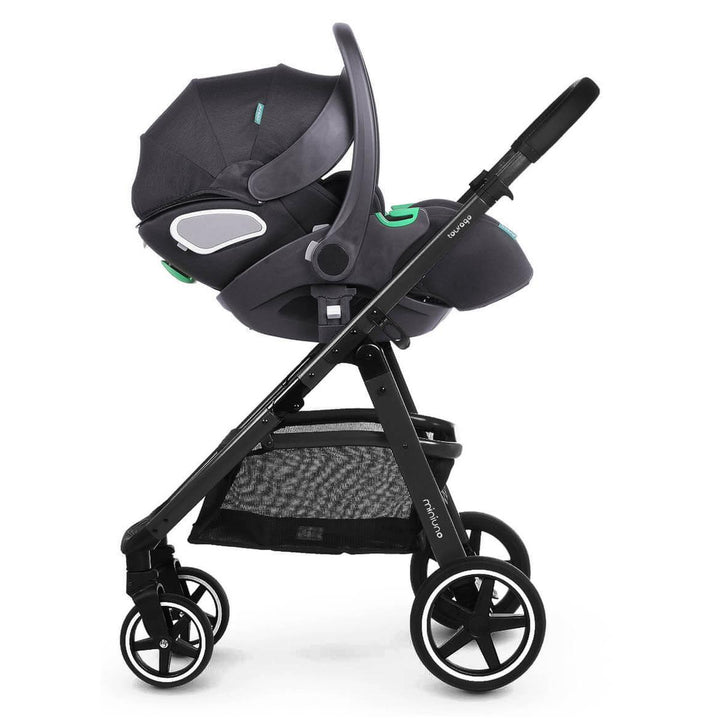 Miniuno TouraGo Infinityfix Travel System + Free Isofix Base, Shamrock