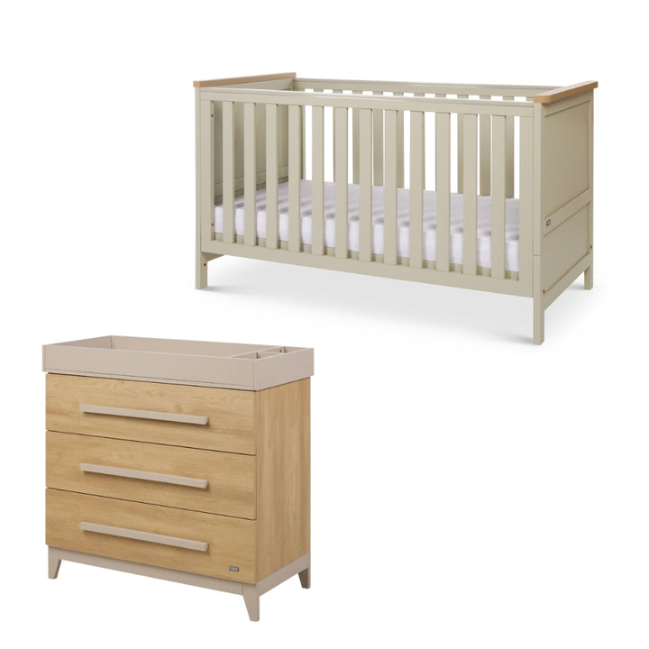 Tutti Bambini Misha & Hallee 2 Piece Room Set Mushroom & Golden Oak