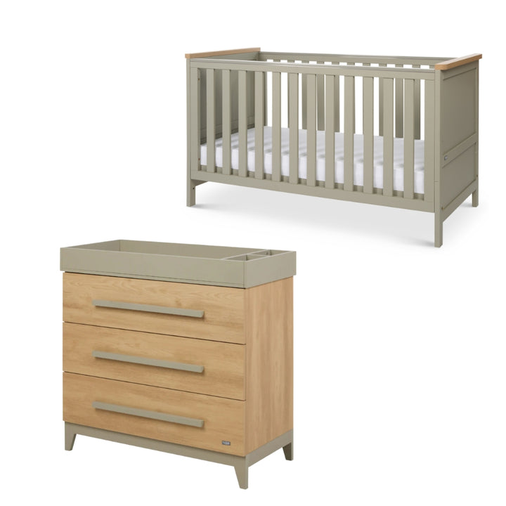 Tutti Bambini Misha & Hallee 2 Piece Room Set Sage & Golden Oak