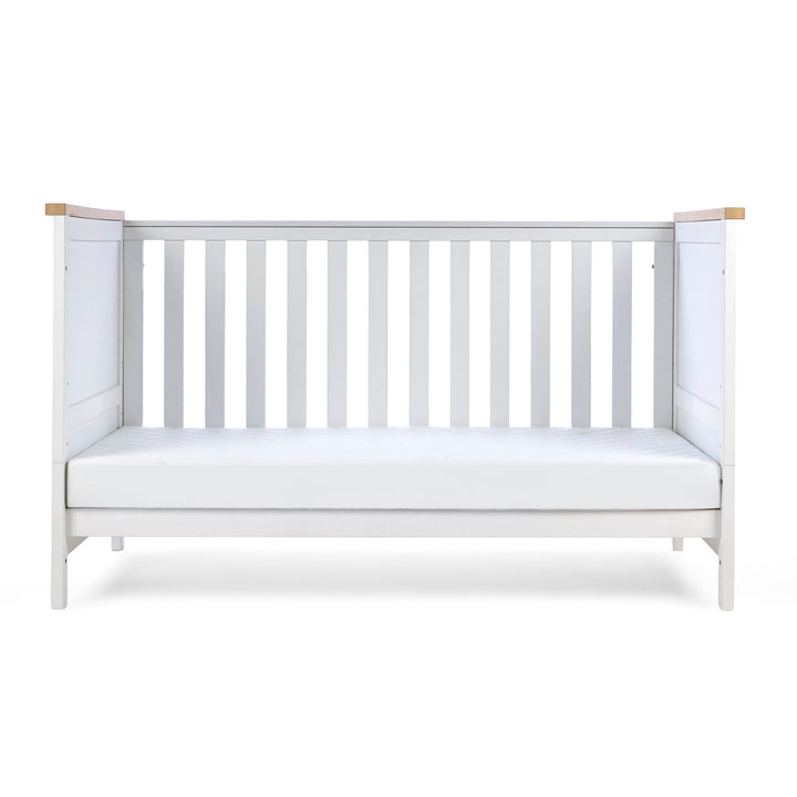 Tutti Bambini Misha Cot Bed White & Golden Oak 1