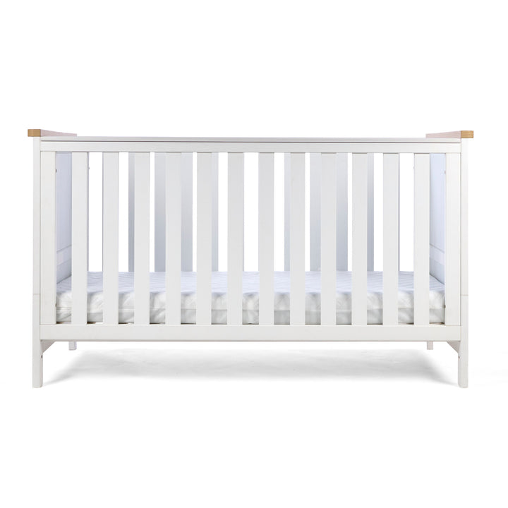 Tutti Bambini Misha Cot Bed White & Golden Oak 2