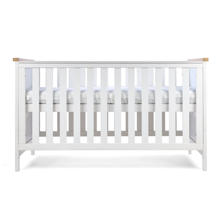 Tutti Bambini Misha Cot Bed White & Golden Oak 4