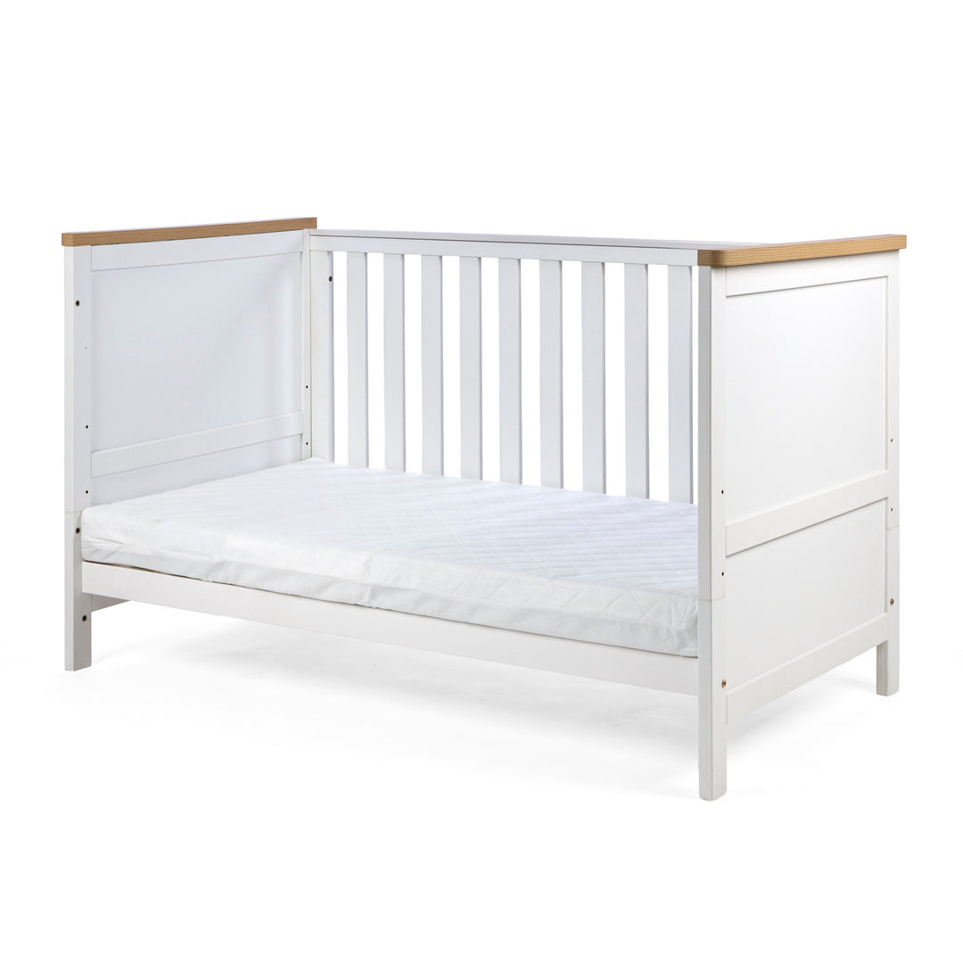 Tutti Bambini Misha Cot Bed White & Golden Oak 6