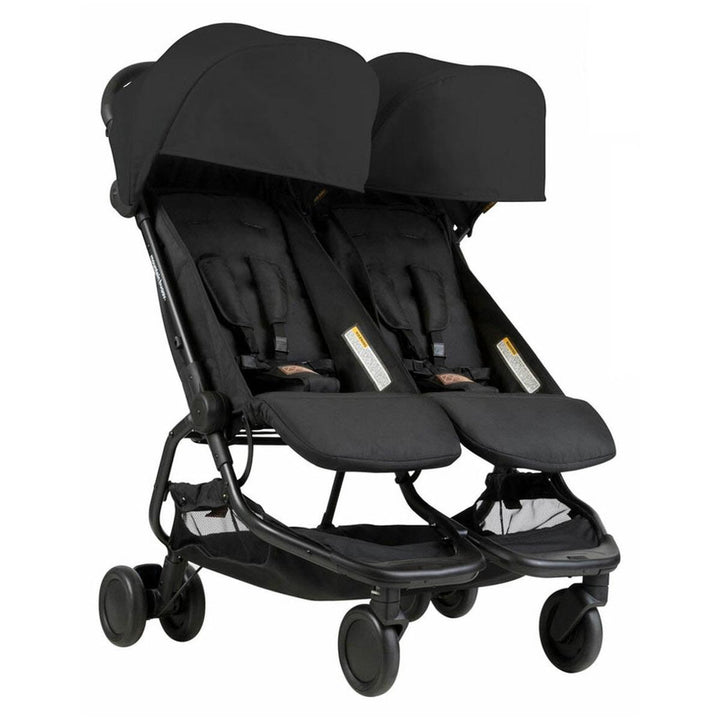 Mountain Buggy Nano Duo Twin Stroller, Black
