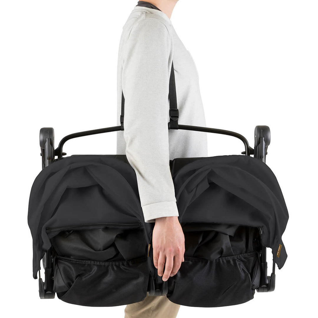 Mountain Buggy Nano Duo Twin Stroller From Birth Bundle, Black