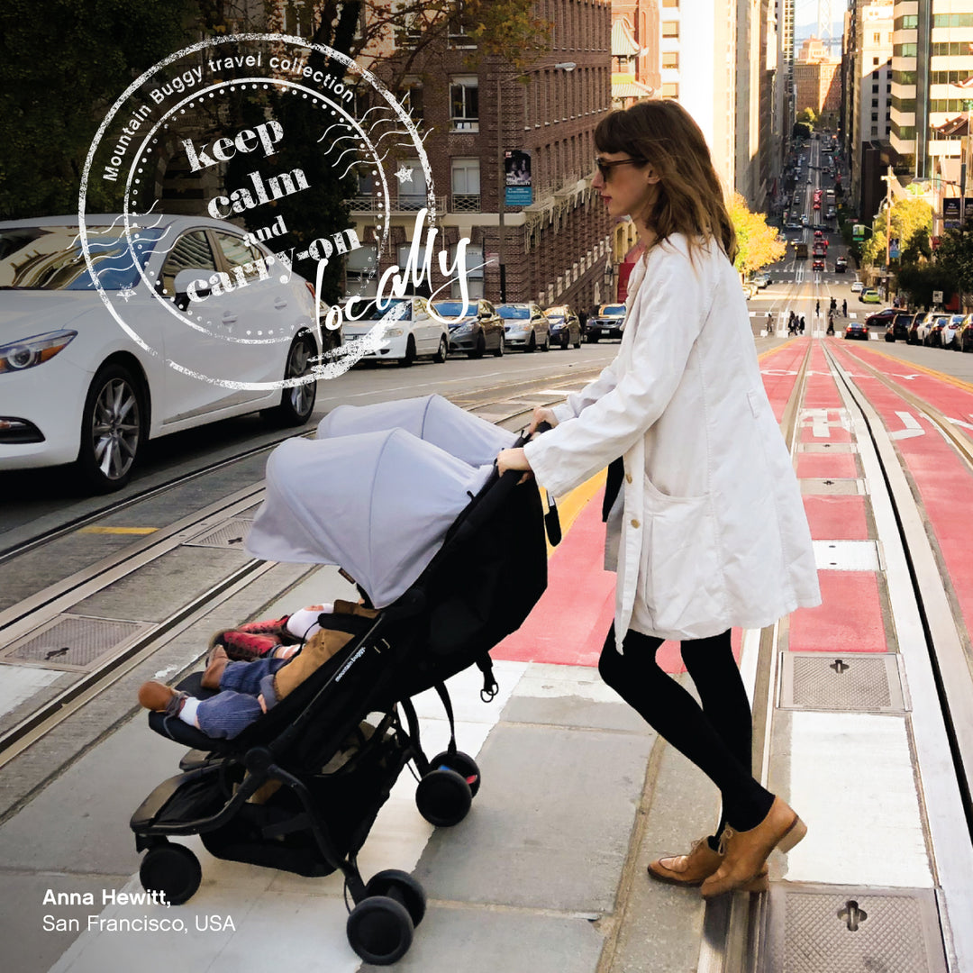 Mountain Buggy Nano Duo Twin Stroller From Birth Bundle, Black