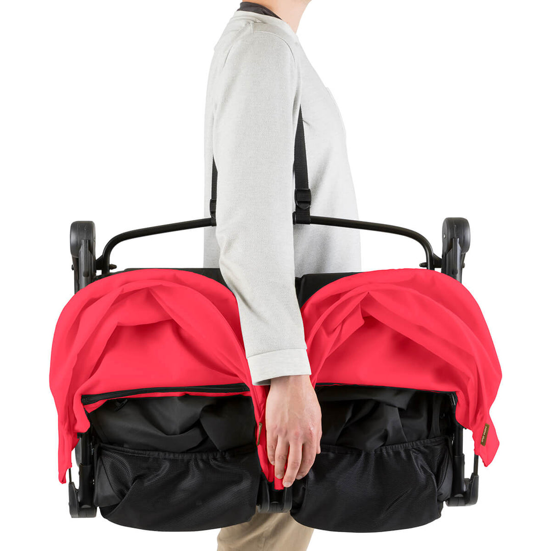 Mountain Buggy Nano Duo Twin Stroller, Ruby