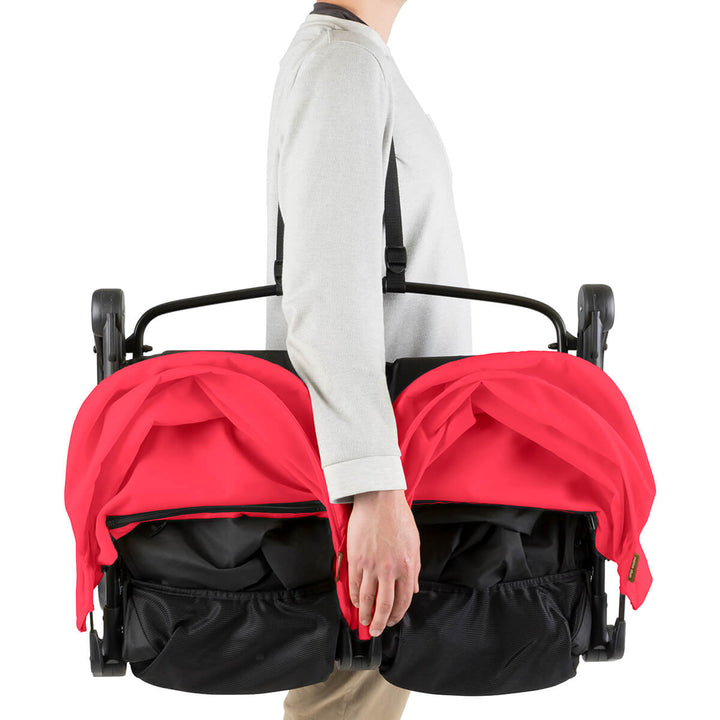 Mountain Buggy Nano Duo Twin Stroller, Ruby