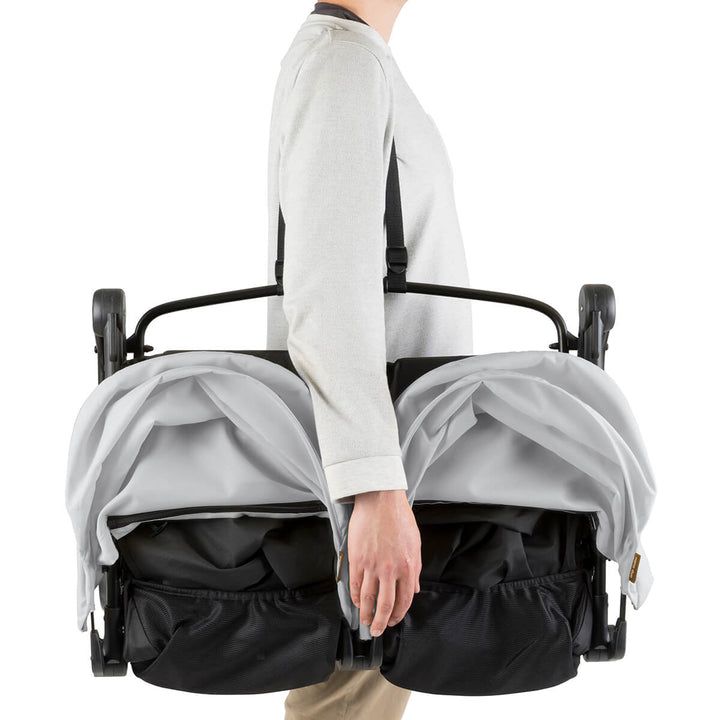 Mountain Buggy Nano Duo Twin Stroller, Silver