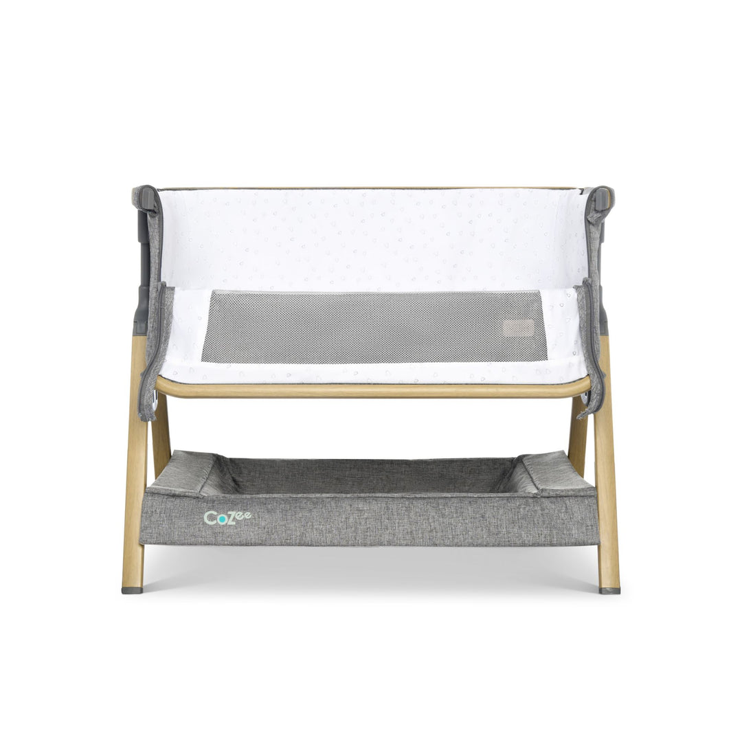 Tutti Bambini CoZee Mini Me Play Crib Oak & Charcoal 4