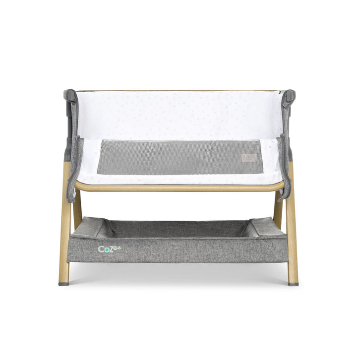 Tutti Bambini CoZee Mini Me Play Crib Oak & Charcoal 4