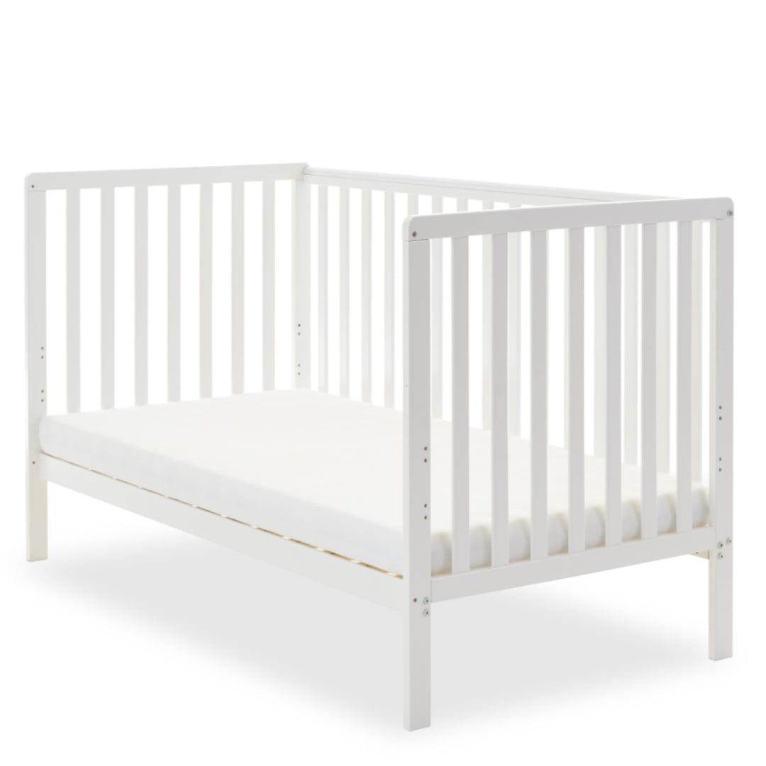 Obaby Bantam Cot Bed + Under Drawer, White