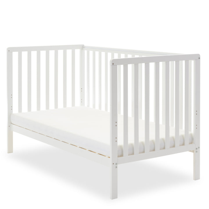 Obaby Bantam Cot Bed + Under Drawer, White