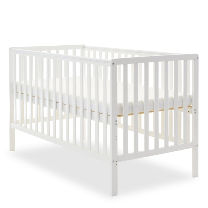 Obaby Bantam Cot Bed + Under Drawer, White