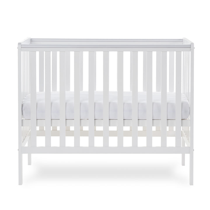 Obaby Bantam Space Saver Cot + Cot Top Changer, White