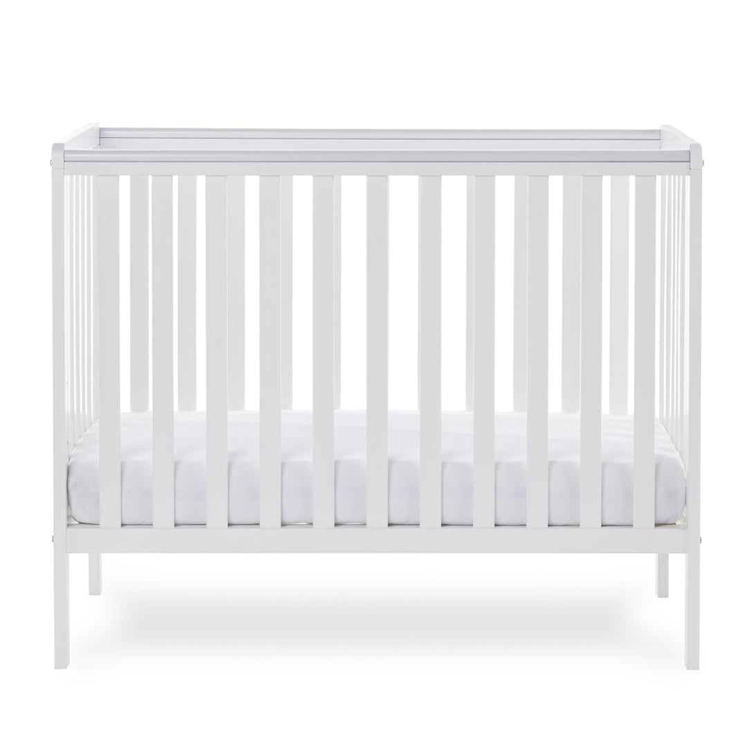 Obaby Bantam Space Saver Cot + Under Drawer, White