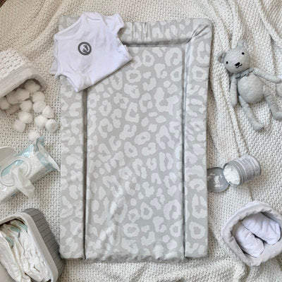 Obaby Changing Mat Leopard Print Grey