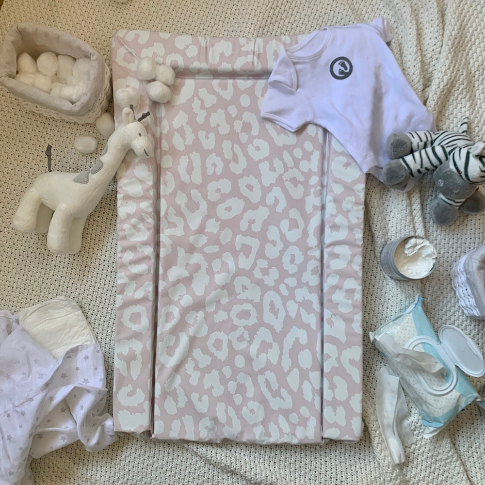 Obaby Changing Mat Leopard Print Pink