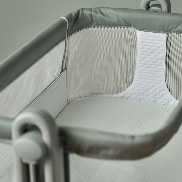 Obaby Cloud Bedside Crib Sage detail