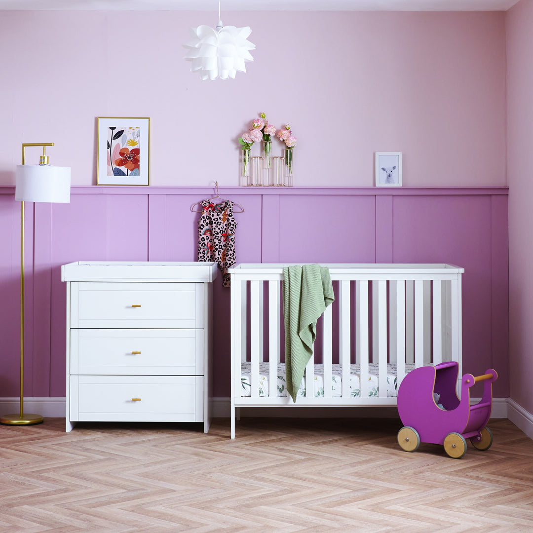 Obaby Evie Mini 2 Piece Room Set - White