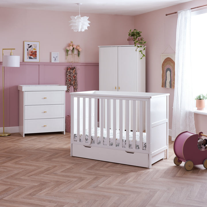 Obaby Evie Mini 3 Piece Room Set - White