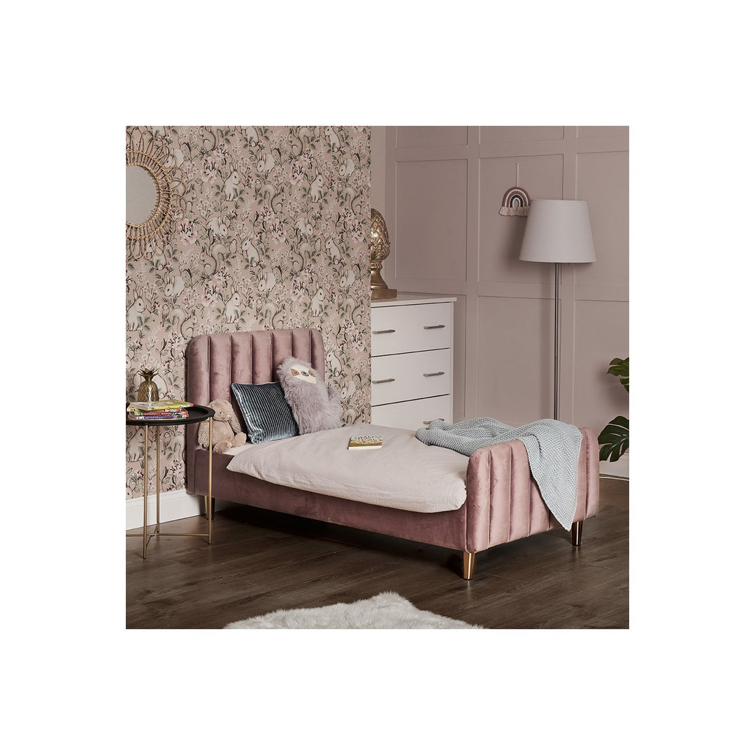 Obaby Gatsby Velvet Toddler Bed - Pink