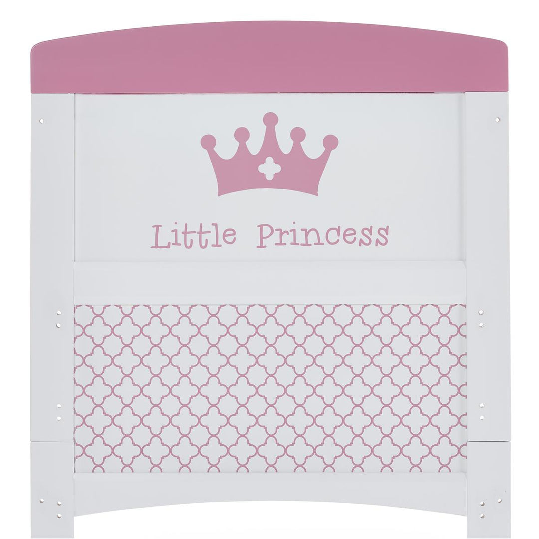 Obaby Grace Inspire Cot Bed + Fibre Mattress, Little Princess
