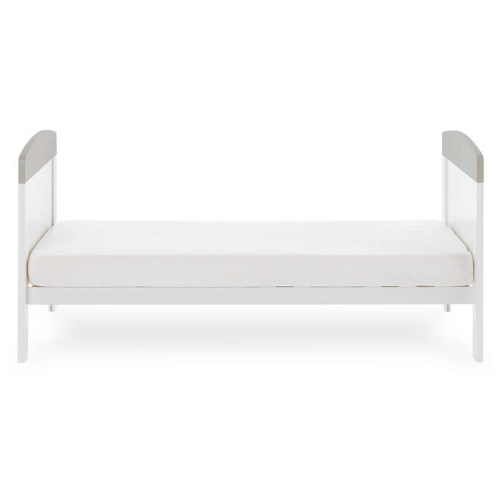 Obaby Grace Inspire Cot Bed & Underdrawer, Me & Mini Me Elephants Grey