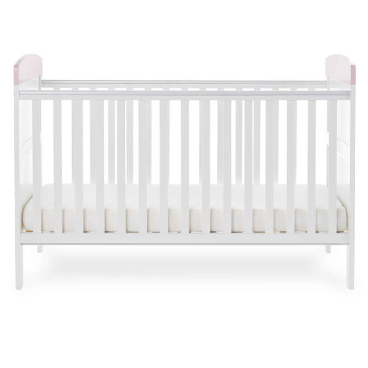 Obaby Grace Inspire Cot Bed, Me & Mini Me Elephants Pink