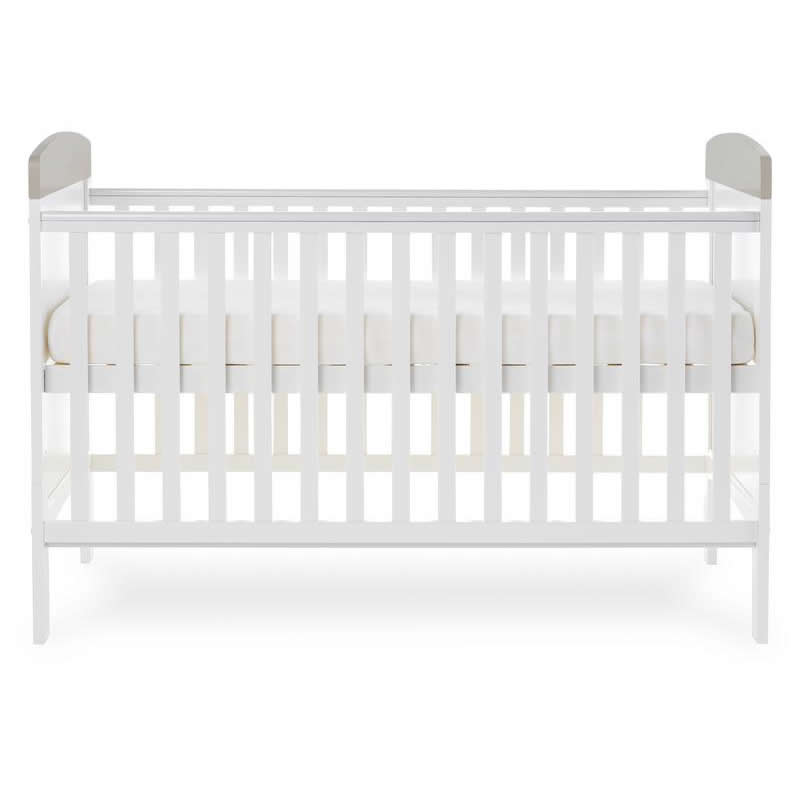 Obaby Grace Inspire Cot Bed & Underdrawer, Hello World Koala Grey