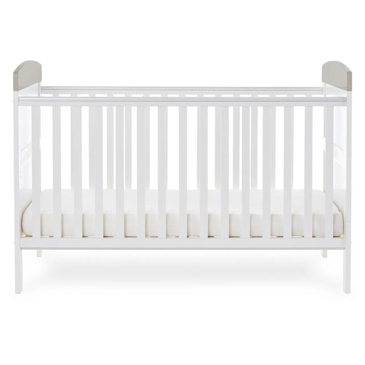 Obaby Grace Inspire Cot Bed & Underdrawer, Hello World Koala Grey