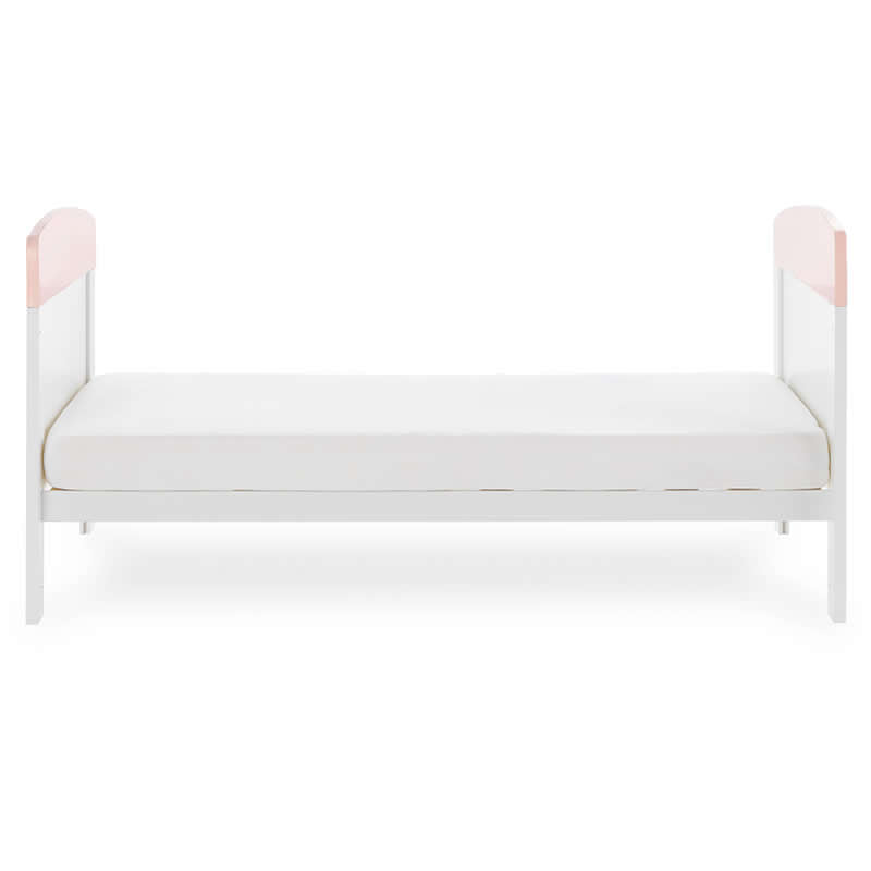 Obaby Grace Inspire Cot Bed, Water Colour Rabbit Pink