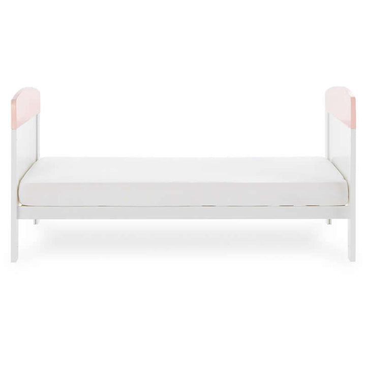 Obaby Grace Inspire Cot Bed, Water Colour Rabbit Pink
